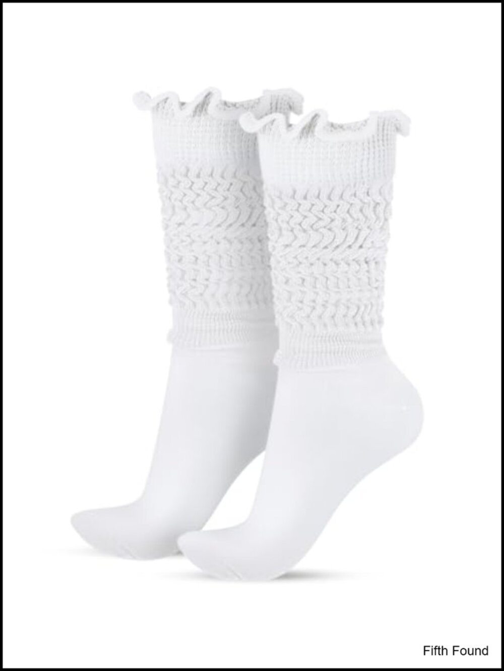 Ruffle Slouch Socks Knee High Boot Socks Soft Scrunch Long Tube Socks